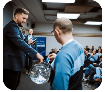 Speaking in front of an audience